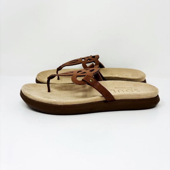 SOUL NATURALIZER JaniceToffee Cutout Slip On Thong Comfort Sandals - Picture 2 of 6